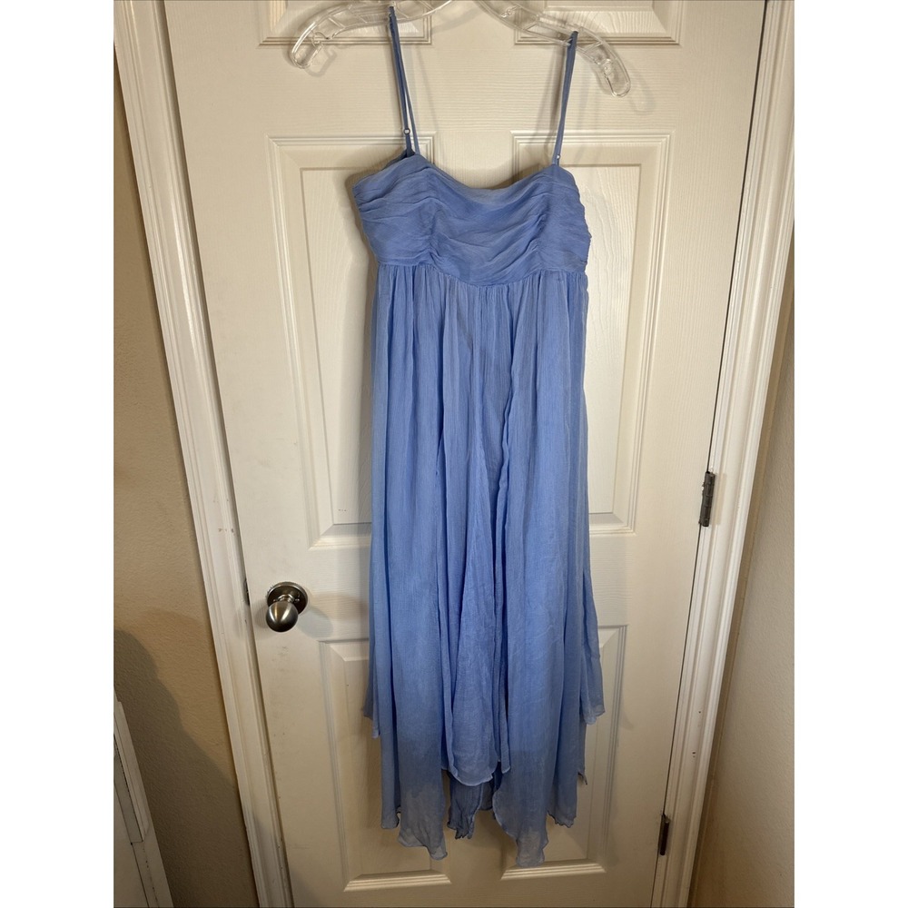 Anthropologie BHLDN Lola Sleeveless Chiffon Ethereal Midi Hankerch Hem Sz XS - Picture 5 of 9